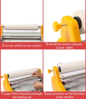 Machine à plastifier A2 de 480 mm, plastifieuse à chaud à rouleaux, directement de l'usine, pour produits conformables aux dimensions