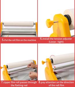 آلة تغليف حراري مقاس A2 بعرض 480 مم من المصنع مباشرة، آلة تغليف باللف الساخن للمنتجات القابلة للتشكيل - Product Image 6