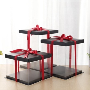 10inch Wholesale High Quality Transparent Wedding Party Single Layer Cake <b>Box</b> - Product Image 5