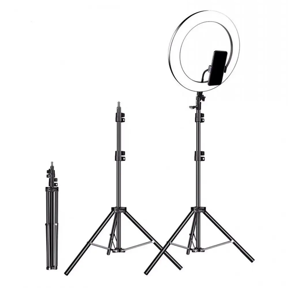 Professional live show tiktok ring fill light lamp with tripod stand photo studio selfie led ring light phone holder
