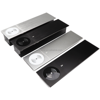 Enchufe de Mesa USB VGA RJ45 con 3 Tomas de Corriente AC NFC, Enchufe Deslizante Oculto para Escritorio, Accesorios de Mesa para Sala de Reuniones y Conferencias