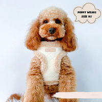 Gilet d'ours en peluche matelassé en tissu rembourré réglable, imperméable et chaud, harnais d'hiver pour chien de compagnie