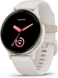 Reloj Inteligente <span class=keywords><strong>Garmin</strong></span> Vvoactive 5 con GPS, Salud y Bienestar, Pantalla AMOLED, 11 Días de Autonomía, Caja de Cerámica Color Marfil, Resistente al Agua 5 ATM, 24/7 - Product Image 1