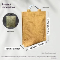 Sac à main plissé ultra-léger personnalisable en Tyvek DuPont imperméable et lavable avec fermoir magnétique pour les trajets quotidiens