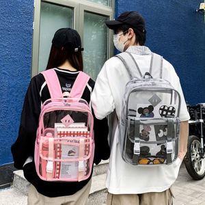 Hot Sale PVC School <b>Backpack</b> Mochilas <b>Waterproof</b> Transparent PVC <b>Backpack</b> <b>for</b> <b>Men</b> Women Unisex - Product Image 1