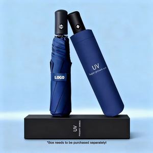 Sombrillas UV Personalizadas con Logotipo, Alta Calidad, OEM, Venta al Por Mayor, Apertura Automática 8K, Apertura Manual con Caja de Regalo, Protección de Fábrica - Product Image 5