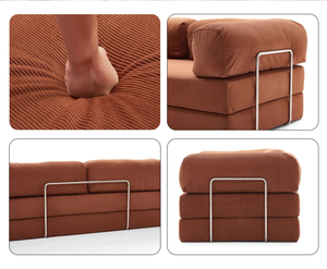 Ghế <span class=keywords><strong>sofa</strong></span> nệm mút ép năm 2025, chất liệu vải, đa năng, dùng làm giường, nội thất phòng khách, ghế <span class=keywords><strong>sofa</strong></span> nén - Product Image 2