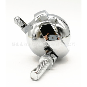 Chrome <b>Swivel</b> Caster With Brake 63mm Diameter For Furniture Carpet Use Durable - Product Image 4