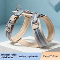 Harnais et laisse de luxe transfrontaliers en nylon pour chiens de type Corgi, Border Collie, Golden Retriever – Laisse de vélo pour chien