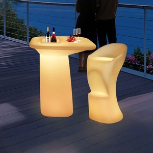 나이트 클럽 이벤트 연회 용 LED 바 가구 파티 테이블 휴대용 바 도구 16color 빛나는 칵테일 테이블 현대 RGB 테이블 - Product Image 2