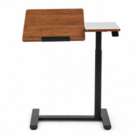 Table de lit réglable, table de chevet mobile, table à repas extensible pour hôpital, structure métallique