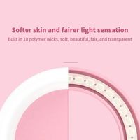 Lumière LED pour selfie de téléphone portable Trois couleurs réglable Contrôle tactile USB Charge Photo Beauty Ring Light pour iphone 17
