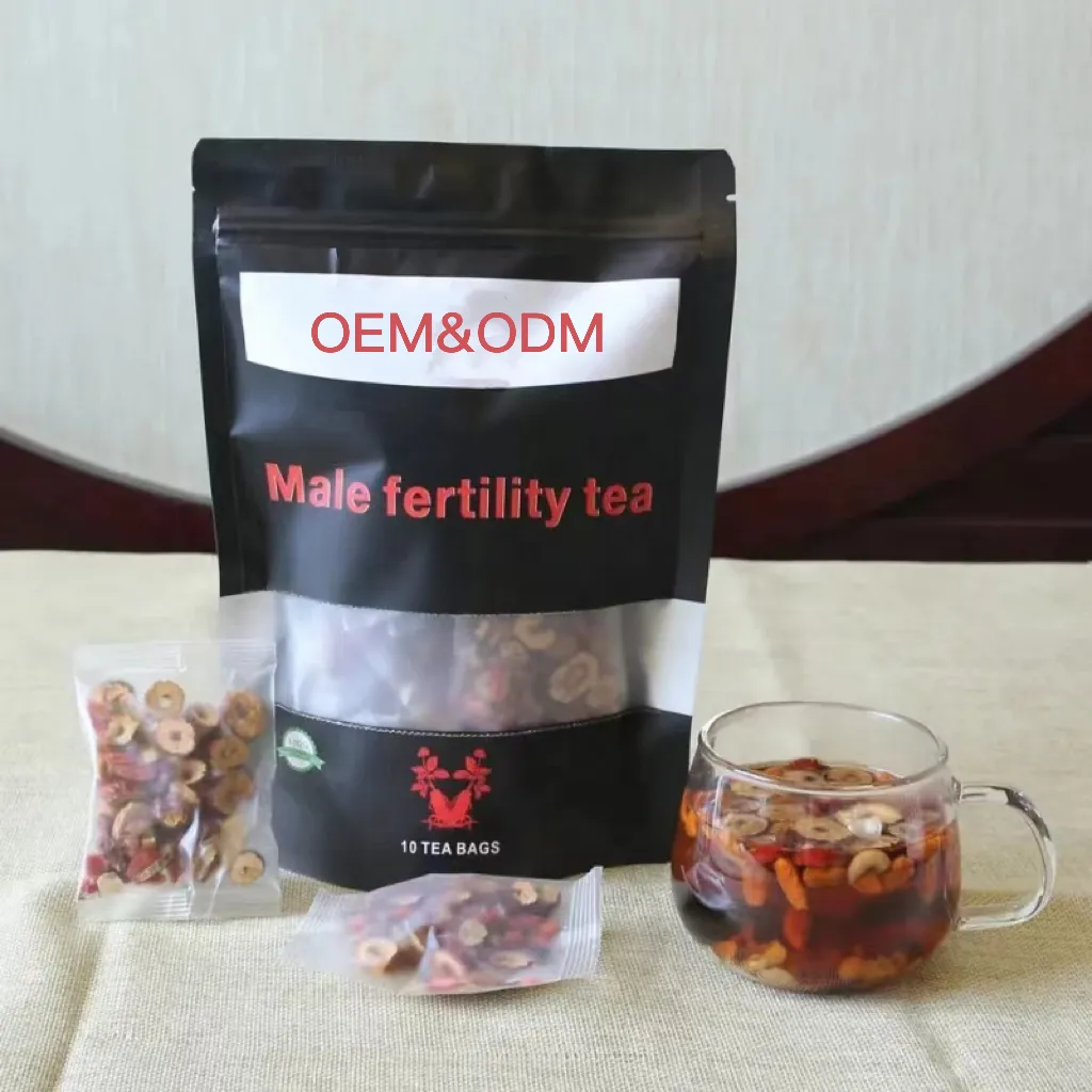 Tè biologico maschile per la fertilità servizi personalizzati Oem tisana cinese naturale al 100% per uomo