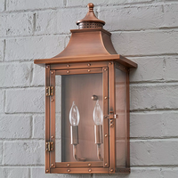 Lampe murale extérieure vintage moderne en cuivre imperméable, lanterne personnalisée, applique murale extérieure pour villa, jardin, hôtel, couloir