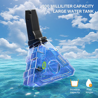 Pistol Air Listrik Tembak Jarak Jauh Kapasitas Besar, Mainan Air Pantai Musim Panas untuk Anak, Pistol Semprot Air Populer dengan Tembakan Beruntun