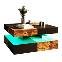 Mesa de Centro de Madera Moderna Multiusos ODM/OEM al por Mayor para Interiores y Exteriores, Sala de Estar, Muebles para el Hogar, Decoración