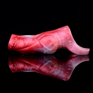 Funda de Pene Curva NNSX para Hombres, Agrandador de Pene, Estimulador de Punto G y Vaginal, Funda de Pene Hueca, Dildo Reutilizable, Condón, Juguetes Sexuales - Product Image 6