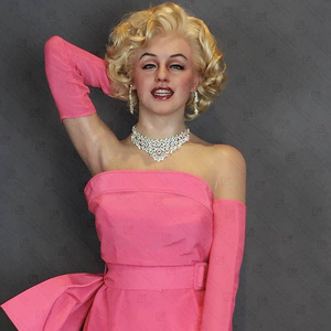 Escultura de cera de silicona realista de Marilyn Monroe, tamaño real, cera para museo - Product Image 5