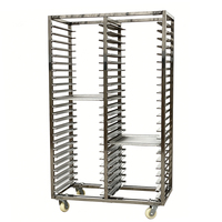 Chariot de refroidissement professionnel en acier inoxydable pour fours de cuisine, avec étagères pour pâtisseries, plateaux à donuts et à pain, et support de séchage double pour chanvre, modèle 15