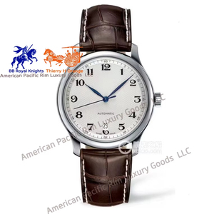 Reloj de Pulsera Mecánico Automático de Lujo para Hombre Longnes, Completamente en Acero Inoxidable, Esfera Gris Diamante, Doble Resistencia al Agua, Longinesing - Product Image 6