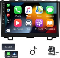 Autoradio Android GPS Navigation Lecteur DVD CD Apple CarPlay Stéréo Multimédia pour Honda CRV 2007-2011