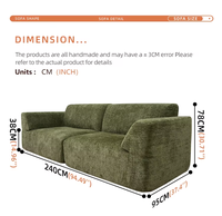 Canapé sectionnel moderne 3 places inclinable en velours à mémoire de forme, tissu compressé sous vide, garantie 5 ans, pour hôtels et salons