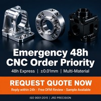 Cotización Express en 48h, Revisión Gratuita de DFM, Mecanizado CNC, Aluminio Inoxidable, Electroerosión por Hilo, Perforación de 0.005mm, ISO 9001, 5 Ejes, Piezas Personalizadas Rápidas