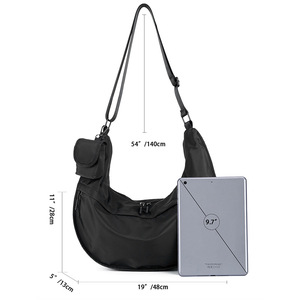 Sac bandoulière messager portable en forme de croissant de lune pour homme – Offre spéciale - Product Image 2