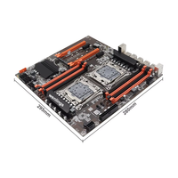 Carte mère double X99 à prix avantageux, DDR4 LGA 2011-3, processeur double X99, ordinateur de bureau de jeu, carte mère double X99