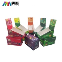 Boîtes d'emballage de présentation de comptoir de vente au détail en carton imprimé personnalisé pour barre énergétique de sucre pour snack et bonbon Bouchées de chocolat puissantes