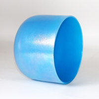 Sky Blue Pearlescent Thick-walled Crystal Bowl Wave Light Meditation Heart Sound Healing Slow Rhythm Percussion Instrument