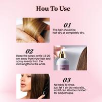 OEM ODM Personnalisé 100% Vegan Anti-UV Non Irritant Brume Thermique pour Cheveux Protection Contre la Chaleur Spray pour Coiffure Professionnelle