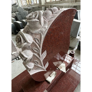 HZX Simple Design Granite Tombstone and Monuments <strong>Cheap</strong> Ruby Red Granite <strong>Grave</strong> Stone <strong>Headstone</strong> - Product Image 4