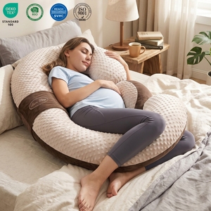 Échantillon gratuit oreiller de grossesse en forme de C coussin d'allaitement complet du corps de maternité - Product Image 1