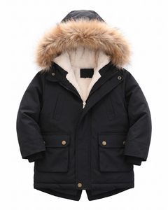 Kuhitley Manteau <span class=keywords><strong>parka</strong></span> chaud et confortable pour enfants avec capuche en fourrure pour garçons et filles de 2 à 10 ans - Product Image 4
