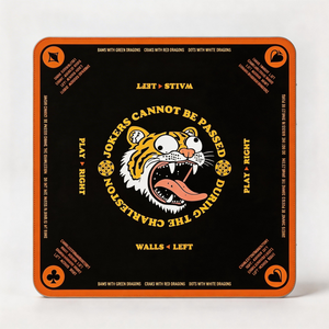 Tapis de Mahjong Personnalisé en Gros à Motif Tête de Tigre Noir, Antidérapant, à Bords Renforcés, Séchage Rapide, pour Salle de Jeu - Product Image 2