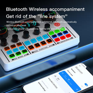 Carte son V98 multifonction avec réglage sans fil, réduction du bruit, batterie 4000-4999 mAh, prend en charge 2 appareils pour le direct - Product Image 4