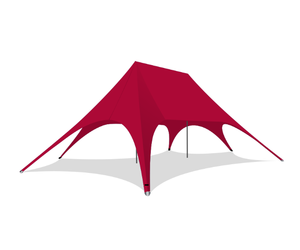 Double tente simple d'auvent de tente d'étoile de poteau pour la tente extérieure de partie d'événements extérieurs - Product Image 1