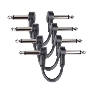 1/<span class=keywords><strong>4</strong></span> inch TS Jack ngắn guitar điện vá cáp 90 độ góc PVC Áo khoác cho Microphone Loa MP3 âm thanh video phụ kiện - Product Image 6