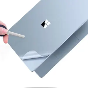 Vücut koruma koruyucu vinil çıkartması kılıf kapak cilt Microsoft Surface Laptop Go 12.4 2020 için dizüstü cilt yüzey 3/4/5