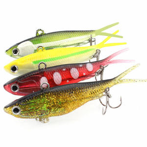 Leurre de pêche à tête plombée, appât souple <span class=keywords><strong>en</strong></span> <span class=keywords><strong>plastique</strong></span> souple à queue de fourche pour plongée profonde, 9.5cm, 20g - Product Image 5