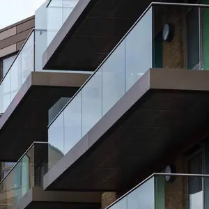 Австралийские стандартные алюминиевые U-образные стеклянные перила для бассейна/палубы/балкона