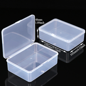 Boîte de rangement transparente rectangulaire SUNSHING pour composants électroniques, conteneur en plastique pour cartes de jeu, étui personnalisé pour piles de taille moyenne - Product Image 5