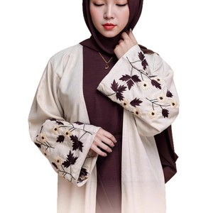 Vestido <span class=keywords><strong>de</strong></span> Fiesta Elegante para Mujer Árabe Musulmana <span class=keywords><strong>de</strong></span> Oriente Medio, <span class=keywords><strong>de</strong></span> Poliéster, Bordado, con Bloques <span class=keywords><strong>de</strong></span> Color y Manga Larga - Product Image 5