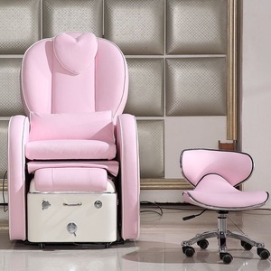 Sillones de Pedicura Profesionales de Lujo Modernos Zxm en Color Rosa para Niñas con Masaje para Spa de Pies - Product Image 5