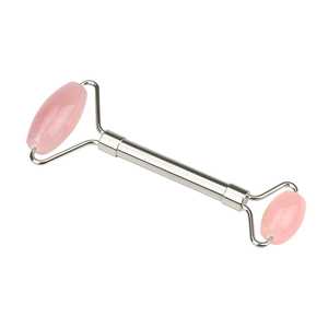 2020 Anti envejecimiento terapia <span class=keywords><strong>nefrita</strong></span> piedra de cuarzo rosa de Gua Sha masaje conjunto Natural <span class=keywords><strong>Jade</strong></span> rodillo para la cara - Product Image 3