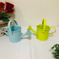 Botol air Mini berwarna permen dengan perabot rumah dengan pot air tanaman sukulen pot bunga, properti fotografi