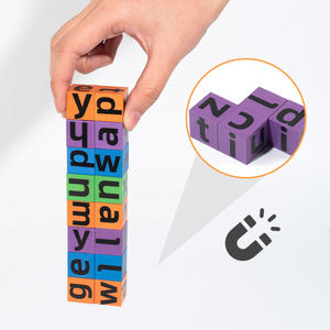 <span class=keywords><strong>Gioco</strong></span> Montessori in Legno per l'Apprendimento delle <span class=keywords><strong>Parole</strong></span>, Cubi Colorati per il Riconoscimento dell'Alfabeto, <span class=keywords><strong>Gioco</strong></span> Educativo per Bambini - Product Image 5
