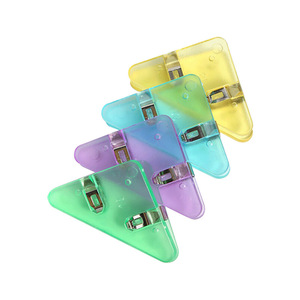 Triangle Clip 50 Mm Plastic Corner Clip For Notes Documents Exam Papers Mixed Colors - Product Image 5