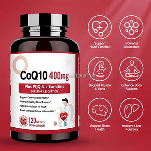 Hohe Absorption CoQ10 400mg plus PQQ L-Carnitin Antioxidans Herz gesundheits unterstützung für Schwangere 120 Kapseln Coenzym Q10 - Product Image 5